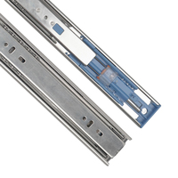 Glissière télescopique silencieuse à roulement à billes de 45 mm, durable et moderne, avec fermeture amortie pour armoires de cuisine et de salle à manger d'hôtel