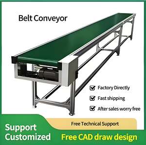 Einstellbare Geschwindigkeit Leichte kunden spezifische Breite 10m langes PVC-Förderband in Lebensmittel qualität für die Lager logistik - Product Image 5