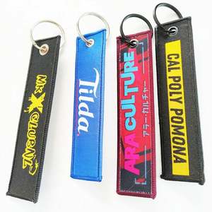 Great Quality <b>Custom</b> Made Embroidery <b>Key</b> <b>Ring</b> with Your Personalized Design - Product Image 2