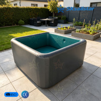 CE Großer Rechteckiger Aufblasbarer Swimmingpool aus Laminiertem PVC für Garten und Familie, Luftdichter Aufblasbarer Pool für den Außenbereich