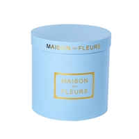 Vente en gros d'usine de boîte à fleurs seau rond avec logo estampage à chaud personnalisé ensemble de boîte d'emballage cadeau seau