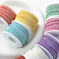 Nouvelle Chaîne à Griffes Mocha Électroplaquée Couleur, Style Tige, pour Accessoires de Bijoux Faits Main DIY, avec Opales et Strass, Chaînes en Forme de Coupe