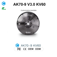 Actionneur robotique CubeMars à double encodeur AK70-9 V3.0 KV60 29.2Nm Peak 9 1 Gear pour articulation de robot