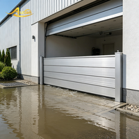 Barrière anti-inondation sur mesure certifiée CE, en profilé d'alliage technique, étanche, pour la protection des locaux industriels