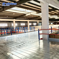 Plateforme métallique ISO Q235B, capacité de charge industrielle 500 kg/m², structure en acier, plateforme de loft, revêtement poudré anti-corrosion, escalier