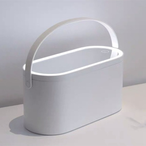 Đẹp lưu trữ 360 xoay xách tay ABS trang điểm trường hợp với ánh sáng thay đổi màu sắc mạnh mẽ sáng màn hình cảm ứng LED Gương trang điểm - Product Image 6