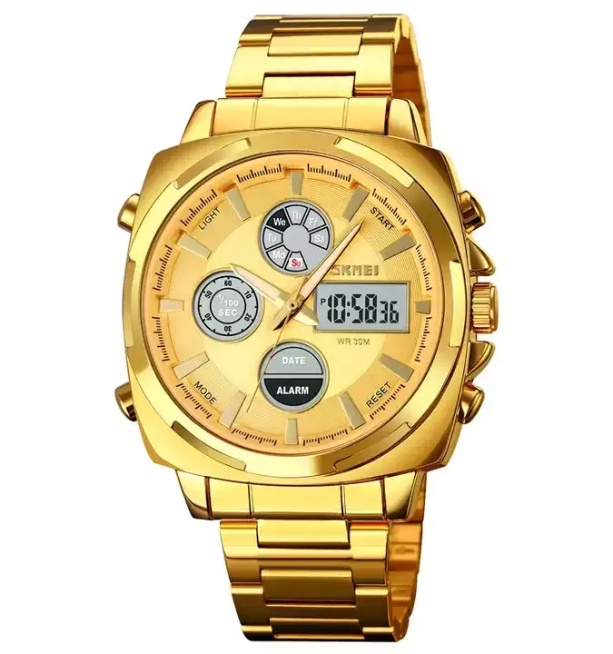 relojes skmei 1673 mens Gold watch waterproof digital fast track watches for men digital watch for man wholesale price