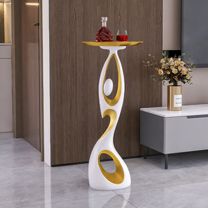 <span class=keywords><strong>Lampe</strong></span> sur pied LED en résine noire, blanche et or, style luxe léger, sculpture artistique nordique, pour la maison et l'hôtel - Product Image 3
