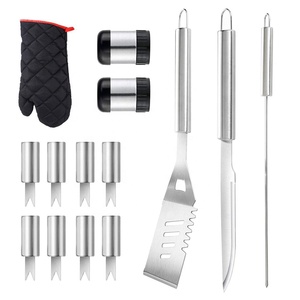 31 PCS Stainless Steel <strong>BBQ</strong> Set Tools for Smoker&amp;Camping, Barbecue Utensil Kit Grilling Accessories With <strong>Bbq</strong> <strong>Tong</strong> - Product Image 3