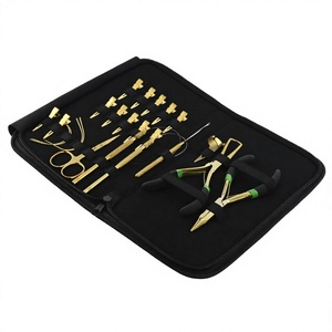 Kit d'outils d'extension de cheveux en acier inoxydable en gros 2 pièces outil de boucle et pince de dissolvant de microperles pinces de sectionnement de boucle de traction - Product Image 1