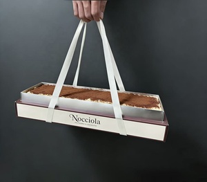 Caja de Embalaje para Tiramisú Personalizada IMEE, Moderna y Premium, para Llevar, con Asa, Caja para Pastel de Mousse, Caja de Cartón Plegable - Product Image 3