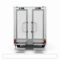 Remorque WC portable économique et écologique à structure simple avec panneau à double paroi et réservoir de 1500 L pour usage scolaire et public