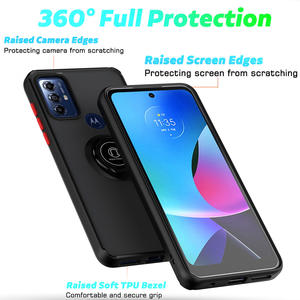 Coque de téléphone antichoc PC+TPU pour Motorola Moto G84 G54 G14 G13 E13 G72 G53 G Stylus Edge 40 Neo avec support d'anneau - Product Image 5