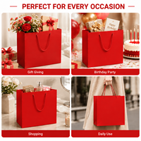 Sac cadeau en papier avec logo personnalisé et poignée en ruban, multicolore pour l'emballage de vêtements, de cosmétiques et de produits de vente au détail