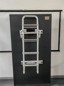 Escalera exterior plegable con correa en la parte trasera de nuevo estilo, perfil de aluminio, <span class=keywords><strong>autocaravanas</strong></span>, accesorios de piezas para caravanas - Product Image 4