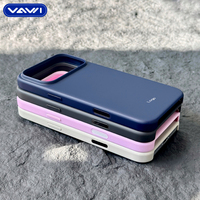 VAWI B448 Coque de téléphone magnétique mate de haute qualité antichoc en PC pour iPhone 13 14 15 16 17 Pro Max Housse de protection personnalisée