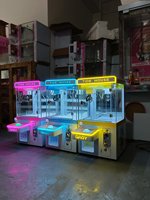 Vente directe fabricant pas cher monnayeur Mini grue jeu d'arcade bureau distributeur automatique amusant Mini griffe de bureau
