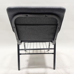 Christian Company College School Meeting Sillas de púlpito de Iglesia baratas a la venta Silla de iglesia de conferencia de Tela Gris - Product Image 6