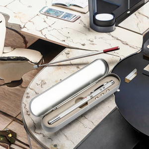 5-trong-1 con trỏ <span class=keywords><strong>laser</strong></span> màu đỏ có thể thu vào kính thiên văn ăng ten LED Đèn pin bóng Bút Kim Loại trường hợp công cụ giảng dạy Logo bút 1.0mm bằng văn bản - Product Image 2