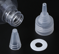 Bouteille compte-gouttes vide en plastique de 50/100 ml, flacon compressible vide pour produits nettoyants et cosmétiques, avec bouchon à vis, sérigraphie