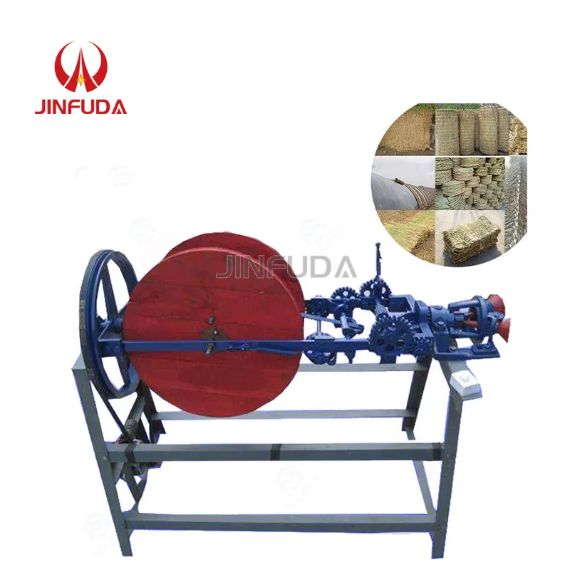 Straw Rope maker Machine automatic wheat straw rope kintter machine low investment grass rope twister machine