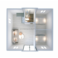 Maison conteneur extensible de luxe 20 pieds 40 pieds Maisons préfabriquées modulaires de luxe à vendre pour hôtels en matériau de panneau sandwich