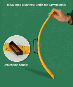 Nhựa giảng dạy tam giác thiết lập Cai Trị thước đo la bàn từ toán học giảng dạy Viện trợ thiết lập cho các trường học giáo viên Abi by-337 - Product Image 5