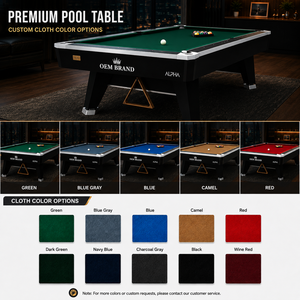 American Premium Alpha Tournament Standard Snooker Billiard <b>Table</b> Solid Slate Bed Plywood Custom Specifications Real Leather OEM - Product Image 3