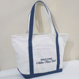 Sac fourre-tout en toile de coton biologique personnalisé avec poignée en corde, fermeture à glissière, design imprimé pour une utilisation publicitaire - Product Image 6