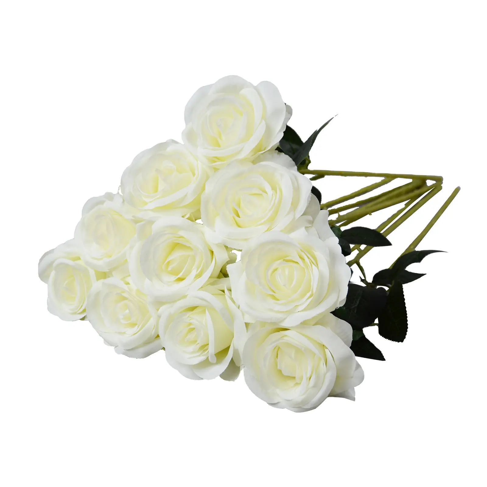 Groothandel Hete Verkoop Lange Steel Zijden Bloemen Witte Roos Home Decor Bruiloft Decoratie Lange Steel Rose