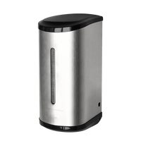 Distributeur de savon mousse sans contact mural en acier inoxydable, grande capacité, pour usage hôtelier moderne, avec capteur infrarouge automatique pour liquide vaisselle