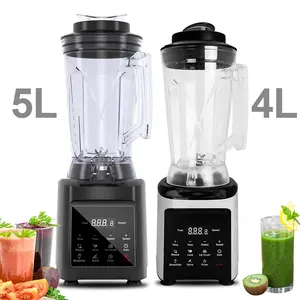 4L 5L Touchpad Juice Blenders Heavy Duty Hotel Restaurant Supplies Ice Crushers Smoothie Shakes Maker Food Processing Blender