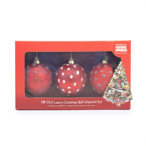 Juego de Adornos Navideños MIBBACO D3.9, Bolas Decorativas de Vidrio de Lujo para Árbol, Fiestas, Hogar - Product Image 1