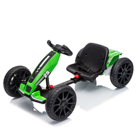 Voiture de course pour enfants, jouet de karting à piles, kart électrique 12V pour enfants avec lumières LED et musique