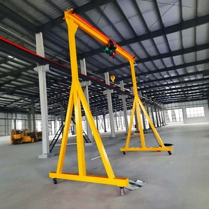 Kran <span class=keywords><strong>Portal</strong></span> Derek Listrik Nirkabel dengan Remote Control 220V 380V, Kran Gantry Mini Portabel Balok Tunggal dengan Derek Bergerak - Product Image 5