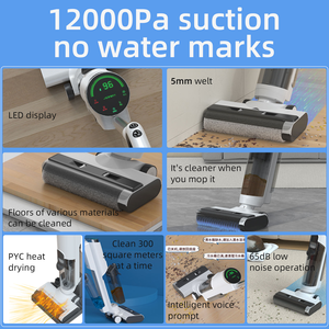 Entretien des sols Nettoyage intelligent vertical et <span class=keywords><strong>aspirateur</strong></span> à double usage à sec et humide autonettoyant - Product Image 3