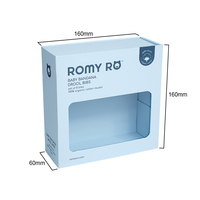 Boîte pliable magnétique personnalisée avec logo recyclable, en carton rigide avec fenêtre en PVC pour l'emballage de cosmétiques, de parfums, boîte cadeau