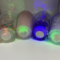 Gros BPA Livraison 16 oz en plastique sirène de glace réutilisables potable café led clignotant tasse avec couvercle et paille