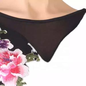 Abito da <span class=keywords><strong>ballo</strong></span> latino per donna - Seta/Cotone a maniche lunghe con gonna a fiori per Rumba, Samba, Danza di gruppo, Esibizioni, Competizioni, Pratica e Spettacoli artistici - Product Image 5