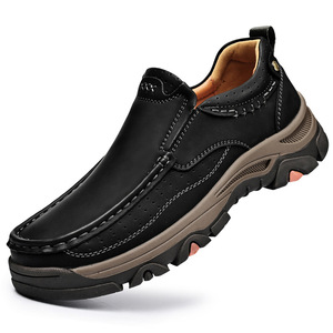 Mocassins en cuir PU rétro britanniques pour hommes, chaussures décontractées à semelle souple en caoutchouc - Product Image 5