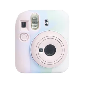 Ingrosso per FUJIFILM instax mini 12 custodia protettiva per fotocamera in Silicone morbido (rosa blu bianco)