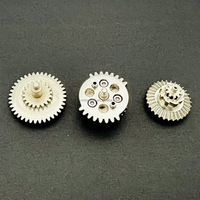 Ensembles d'engrenages hélicoïdaux nickelés usinés purs avec des surfaces ultra-résistantes à haute résistance V2/V3 Airsoft Gearboxes Rapport 9:1
