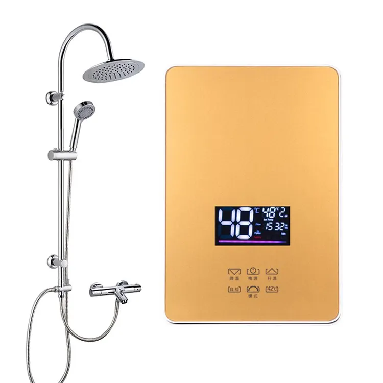 מכשיר ביתי 3500w 110V 220V טמפרטורה מתכווננת מיידית חום מים חשמלי עבור מלון ביתי קרוואנים