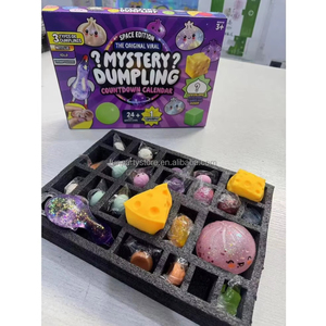 Calendrier de l'Avent 2026 PU Mystery Box – 24 Pièces de Jouets Sensoriels Anti-Stress Doux et Moelleux en Forme de Dumplings Bao Bun pour Adultes - Product Image 2