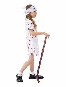 Nuovo arrivo ragazze Zombie <span class=keywords><strong>infermiera</strong></span> <span class=keywords><strong>Costume</strong></span> di Halloween Bloody Killer <span class=keywords><strong>infermiera</strong></span> uniforme Horror costumi per bambini - Product Image 4