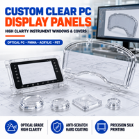 Panneaux d'affichage d'instruments transparents en polycarbonate PC haute clarté Bergek OEM, moulage par injection plastique personnalisé