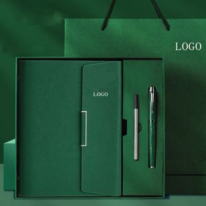 Coffret Cadeau Luxe pour Entreprises : Carnet et Stylo Signature, Reliure Cousue, Logo Personnalisé, Boîte Cadeau en PU pour Événements - Product Image 1