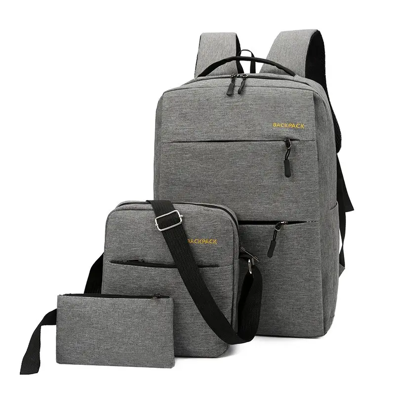 Sac à dos de voyage étanche en nylon, 1 unité, cartable d'école pour ordinateur portable 3 en 1, bonne qualité