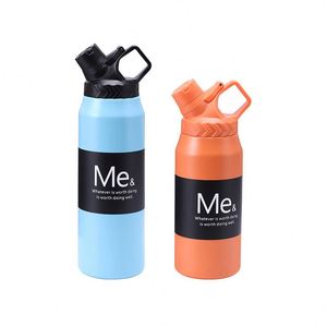 Bouteille d'eau isotherme en acier inoxydable 304 avec logo personnalisé, grande capacité, thermos de voyage avec couvercle à poignée, durable - Product Image 3