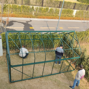 Serre de jardin moderne <span class=keywords><strong>Vitavia</strong></span> CR-D67G en alliage d'aluminium et acier pour villa et jardin - Facile à assembler et résistante à la décomposition pour la maison et l'arrière-cour - Product Image 4
